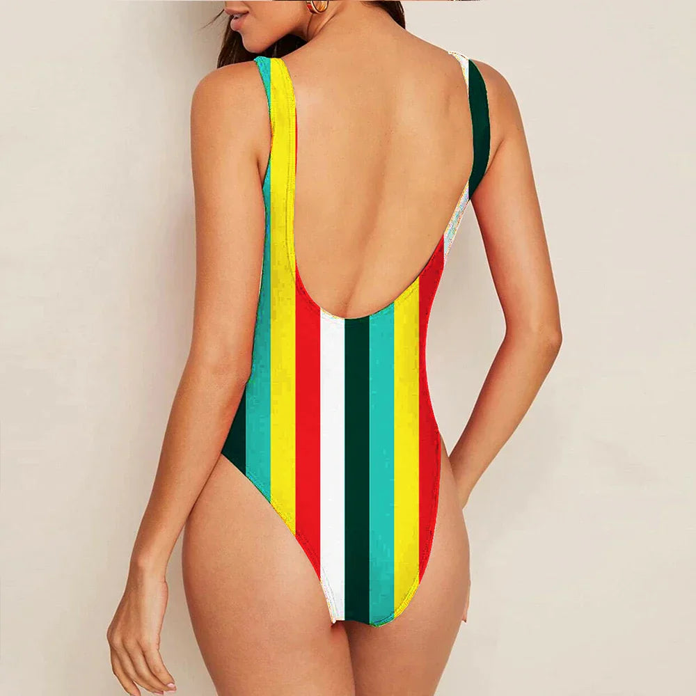 Black One-piece Swimsuit 2025 Stylish New Full Bikini Set One Piece Whole Swimwear For Women Sexy Swim Bathing Suits Swimming